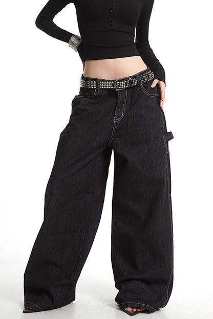 Wide Denim Pants