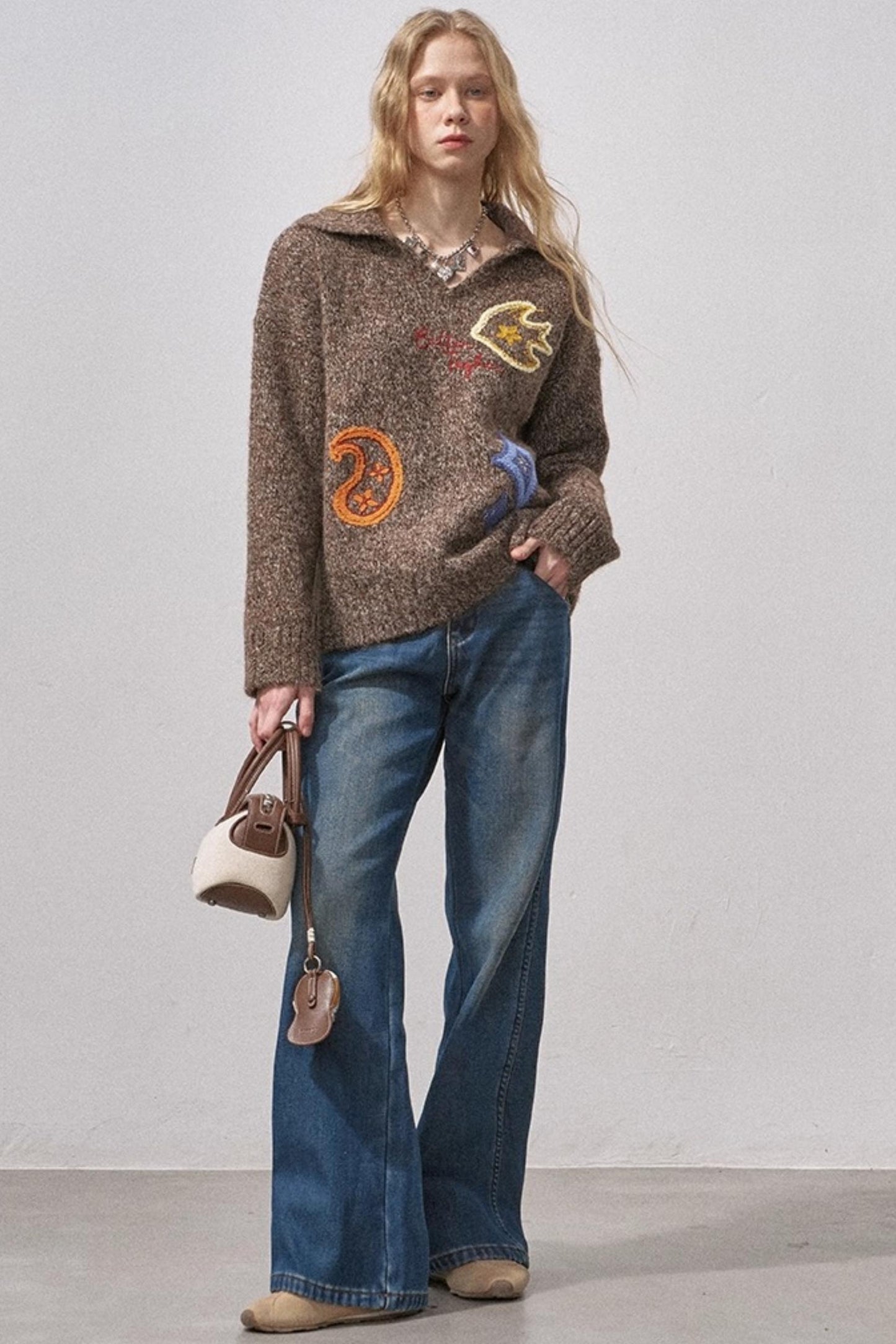 Fleece-Lined Straight-Leg Jeans