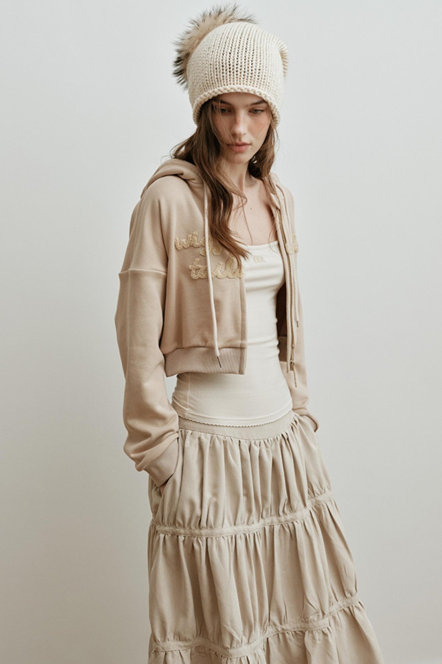 Embroidered High-Density Hooded Jacket