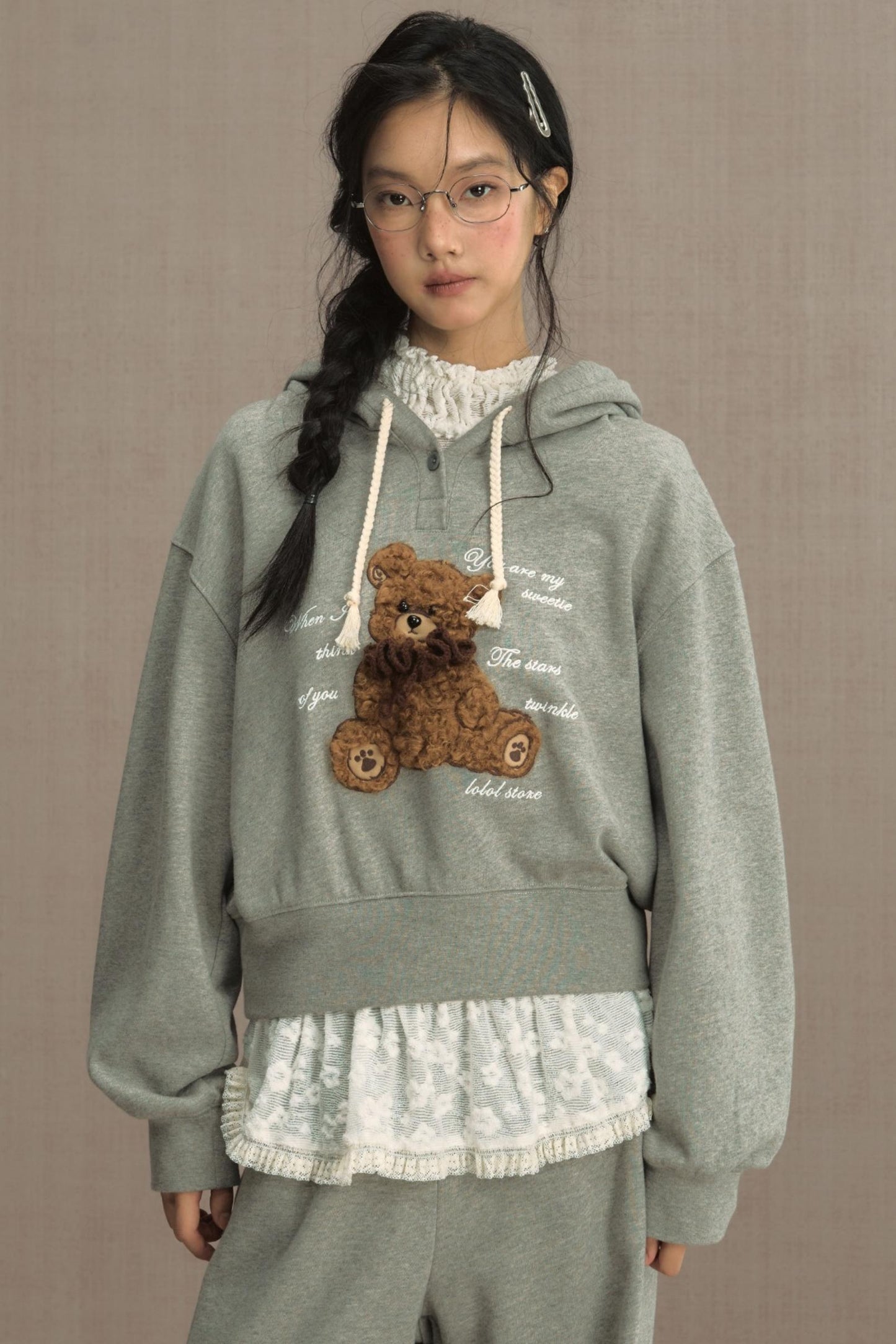 Fluffy Hooded Sweatshirt