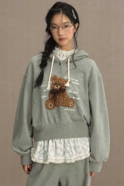 Fluffy Hooded Sweatshirt