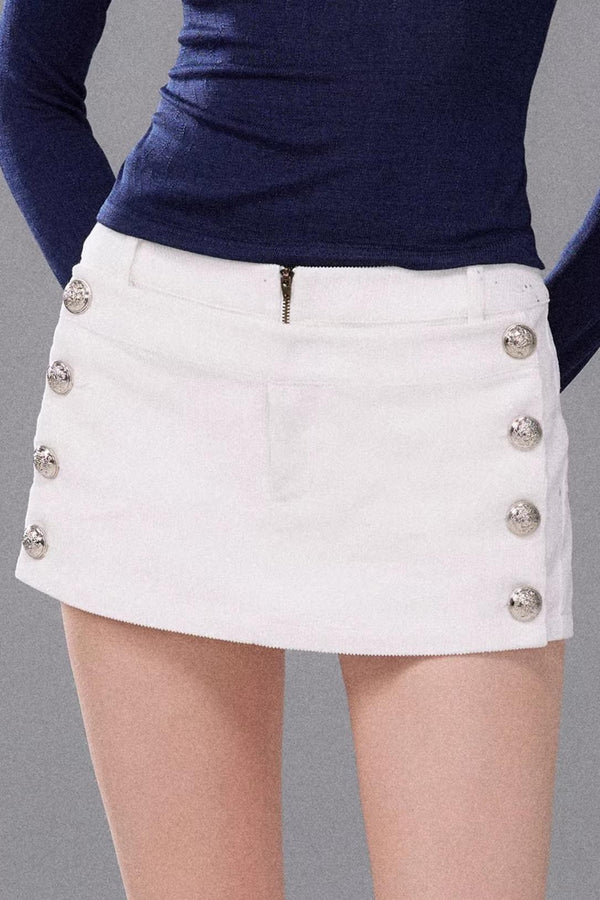 Detachable Corduroy Skirt