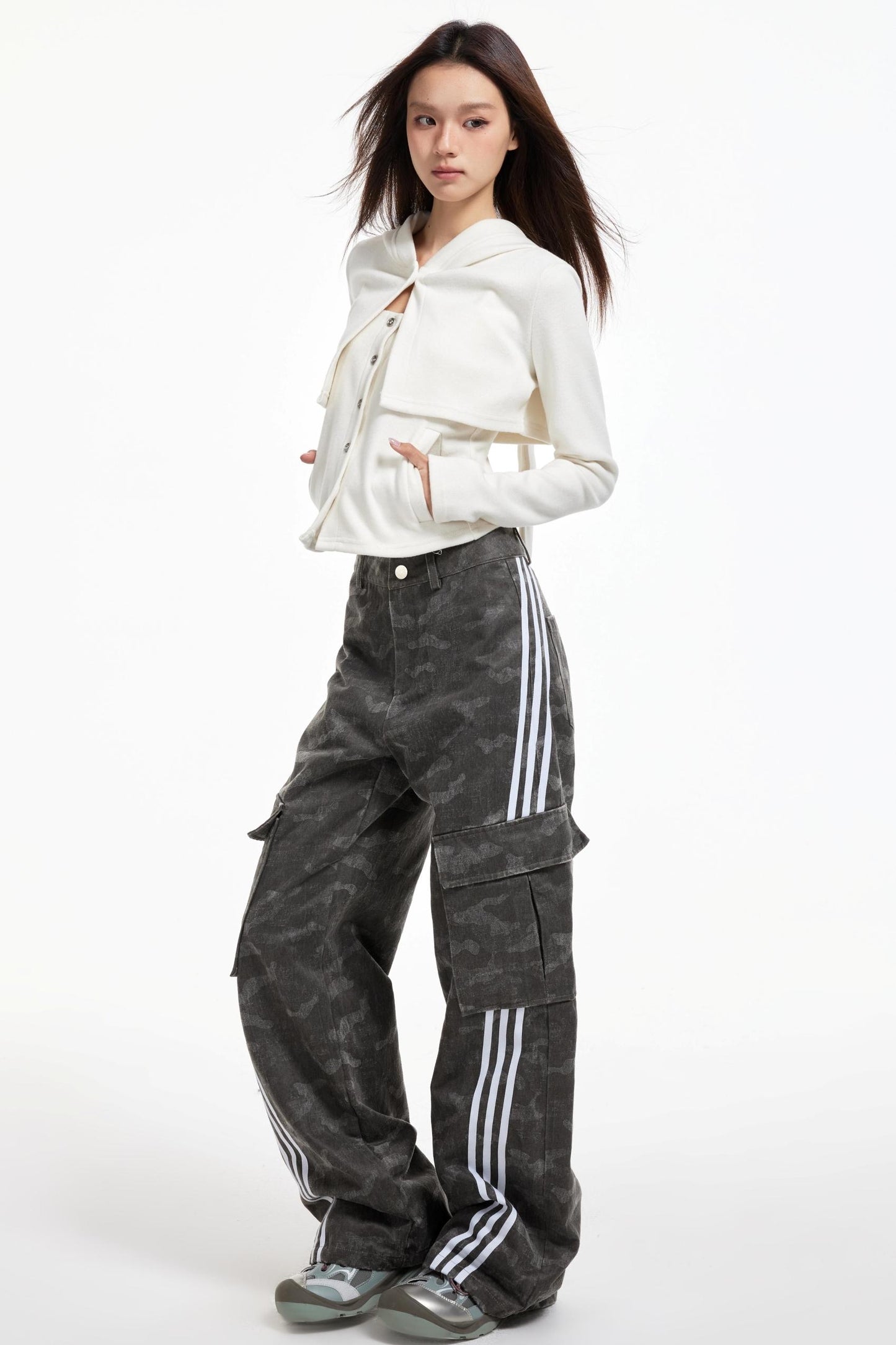 Rabbit Ears Hooded Smock Jacket Set-Up