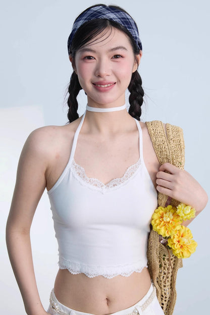 Lace-Back Camisole Bra Top