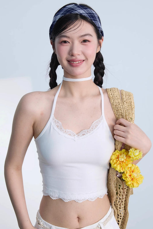 Lace-Back Camisole Bra Top