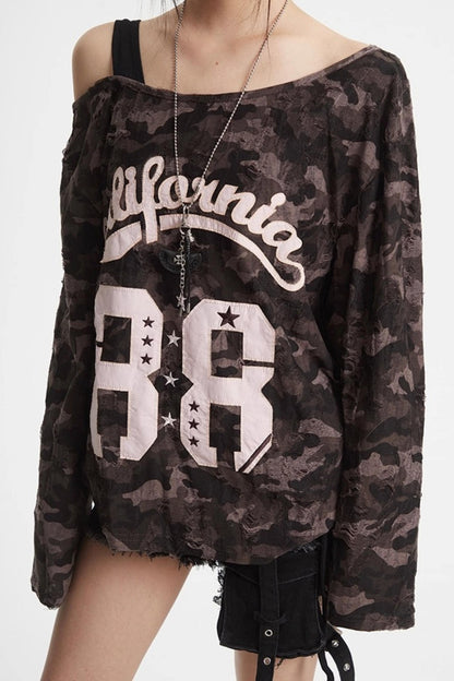 Spice Girl Camouflage Top