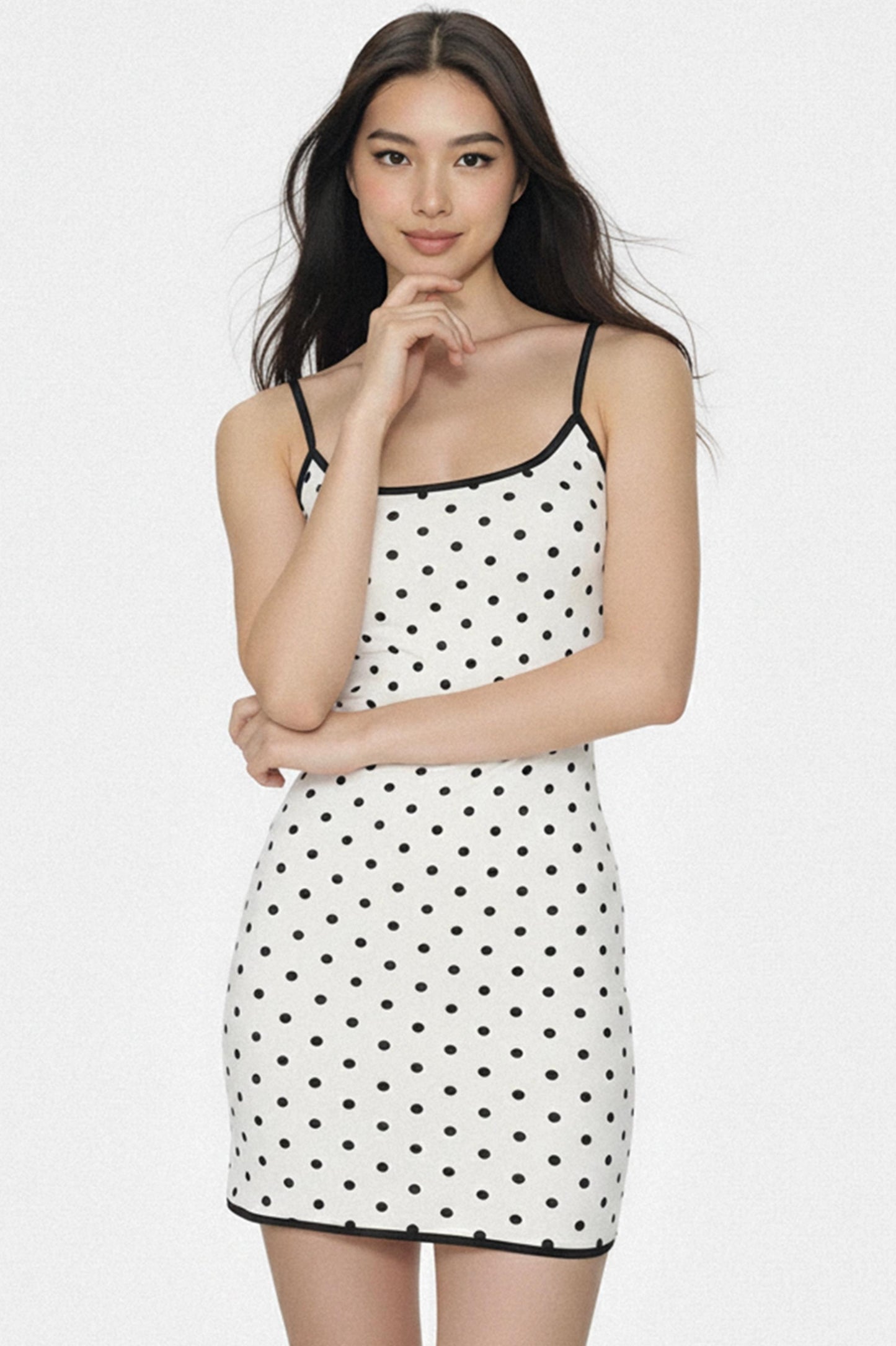 Retro Polka Dot Slip Dress