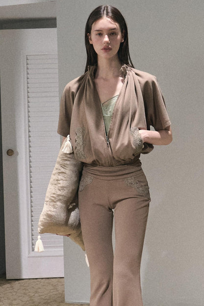 Lace Modal Trouser Set-Up