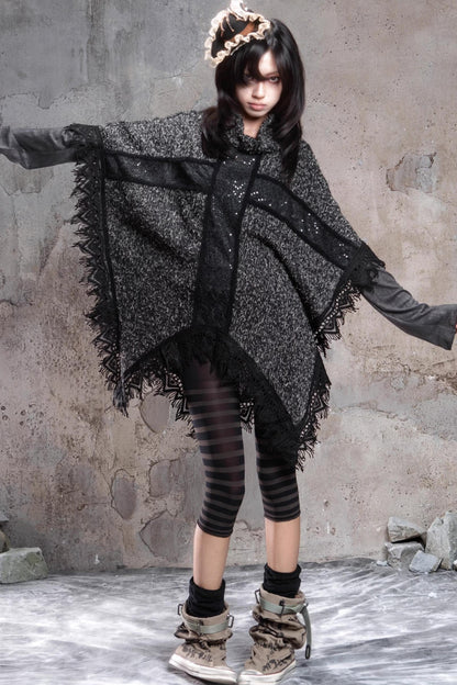 Retro Punk Cross Cloak