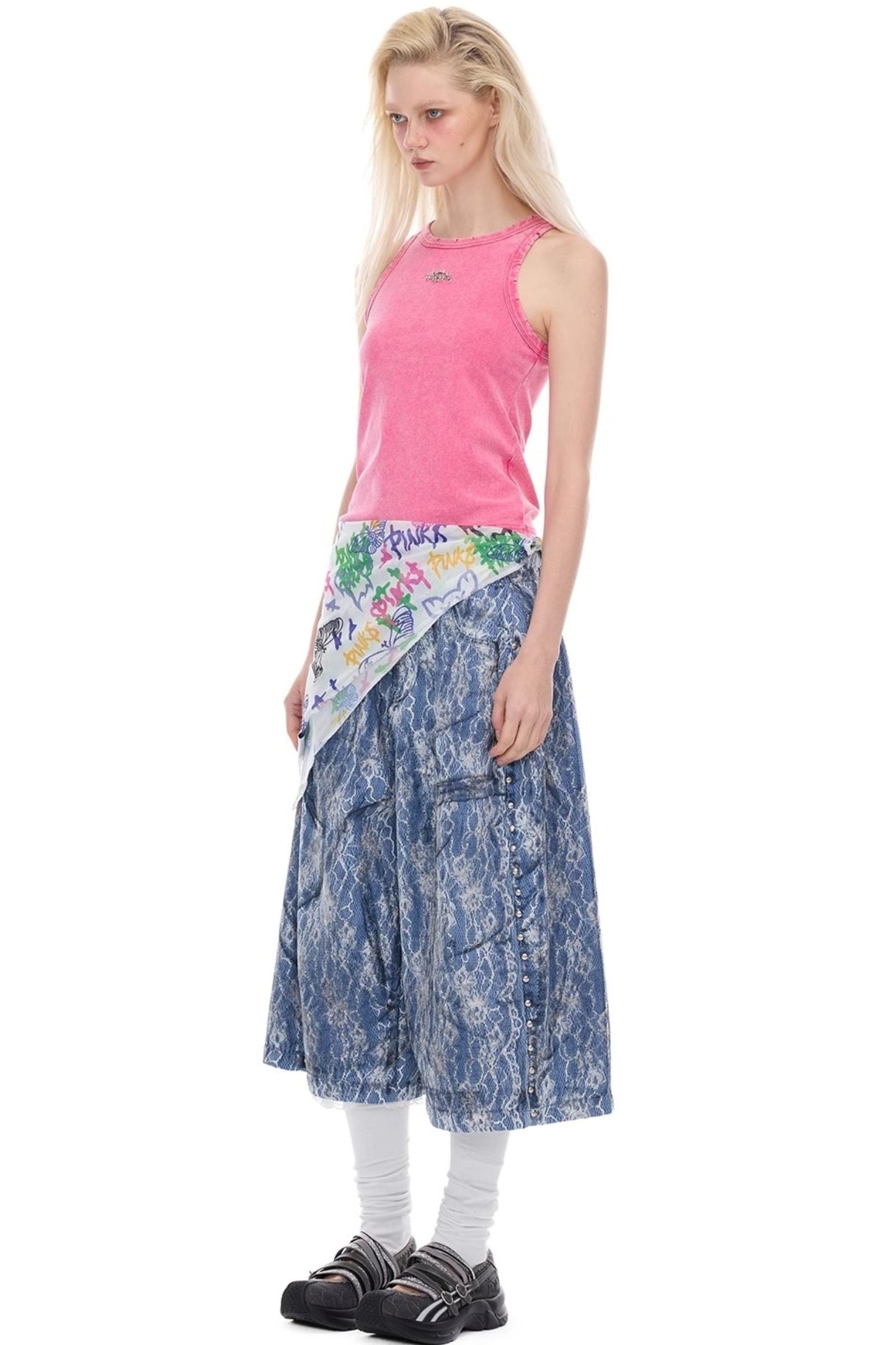 Electric Moon Denim Shorts