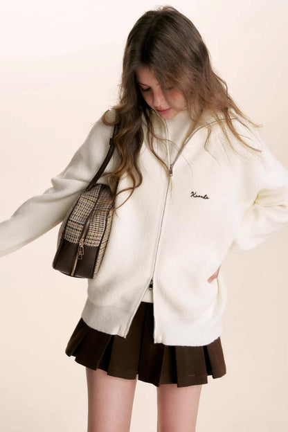 Winter Double-Zip Cardigan Jacket