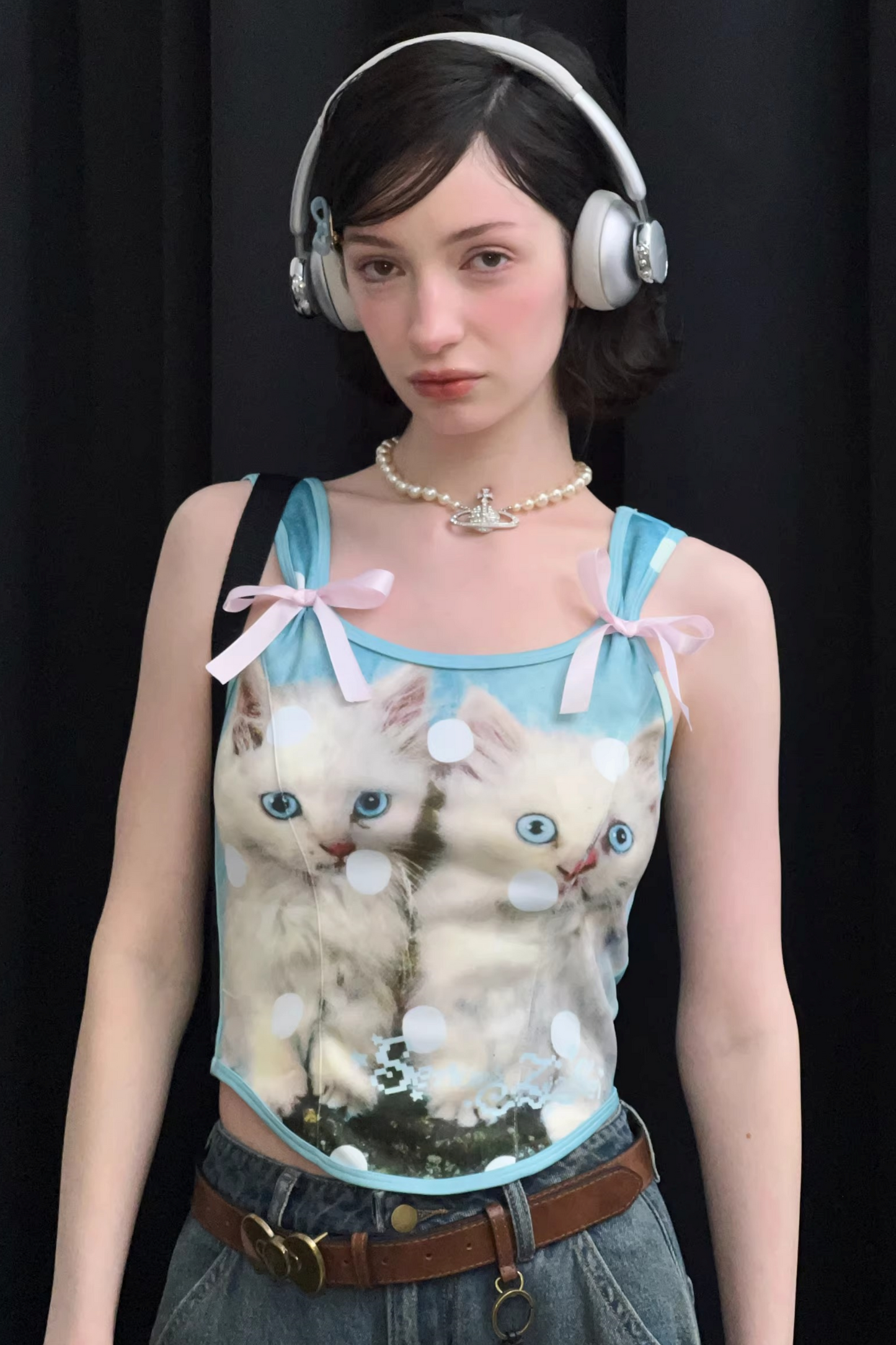 Soft Candy Polka Dot Top