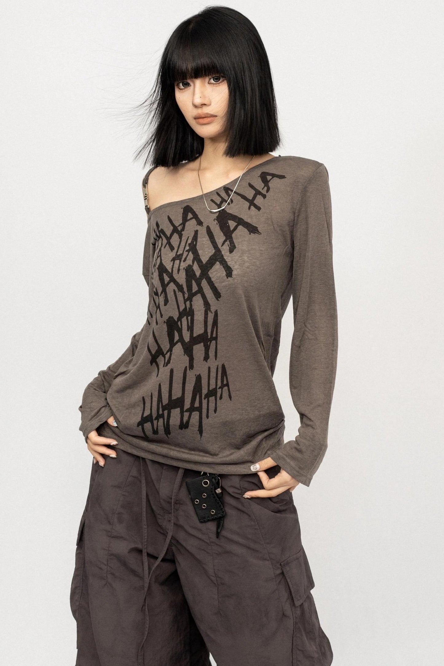 Vintage Off-the-Shoulder Smock Top