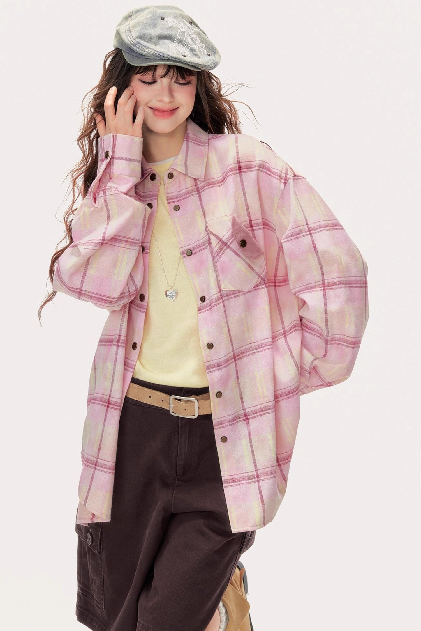Pink Plaid Classic Shirt