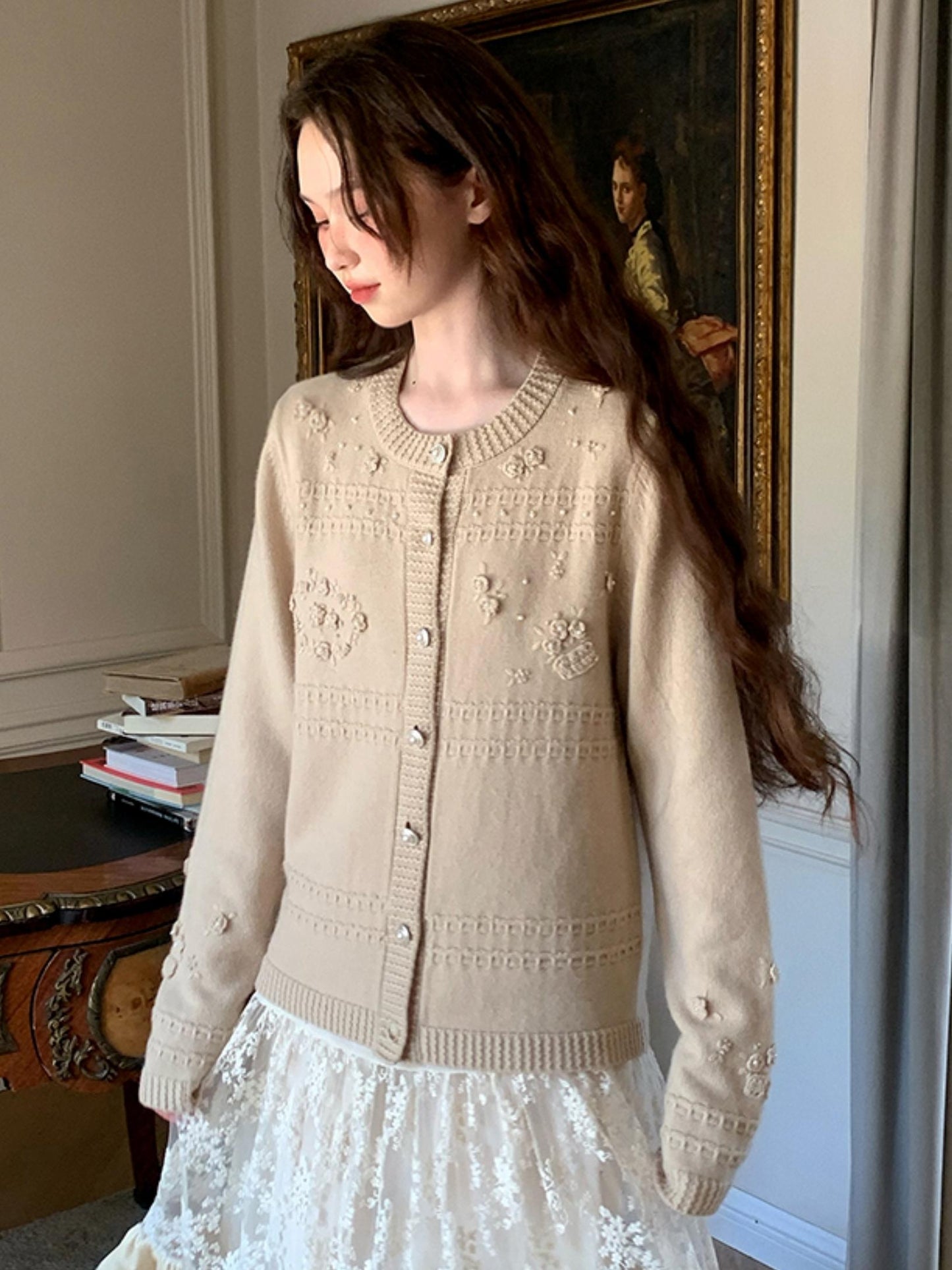 APRICOT KNITTED Australian Wool Sweater