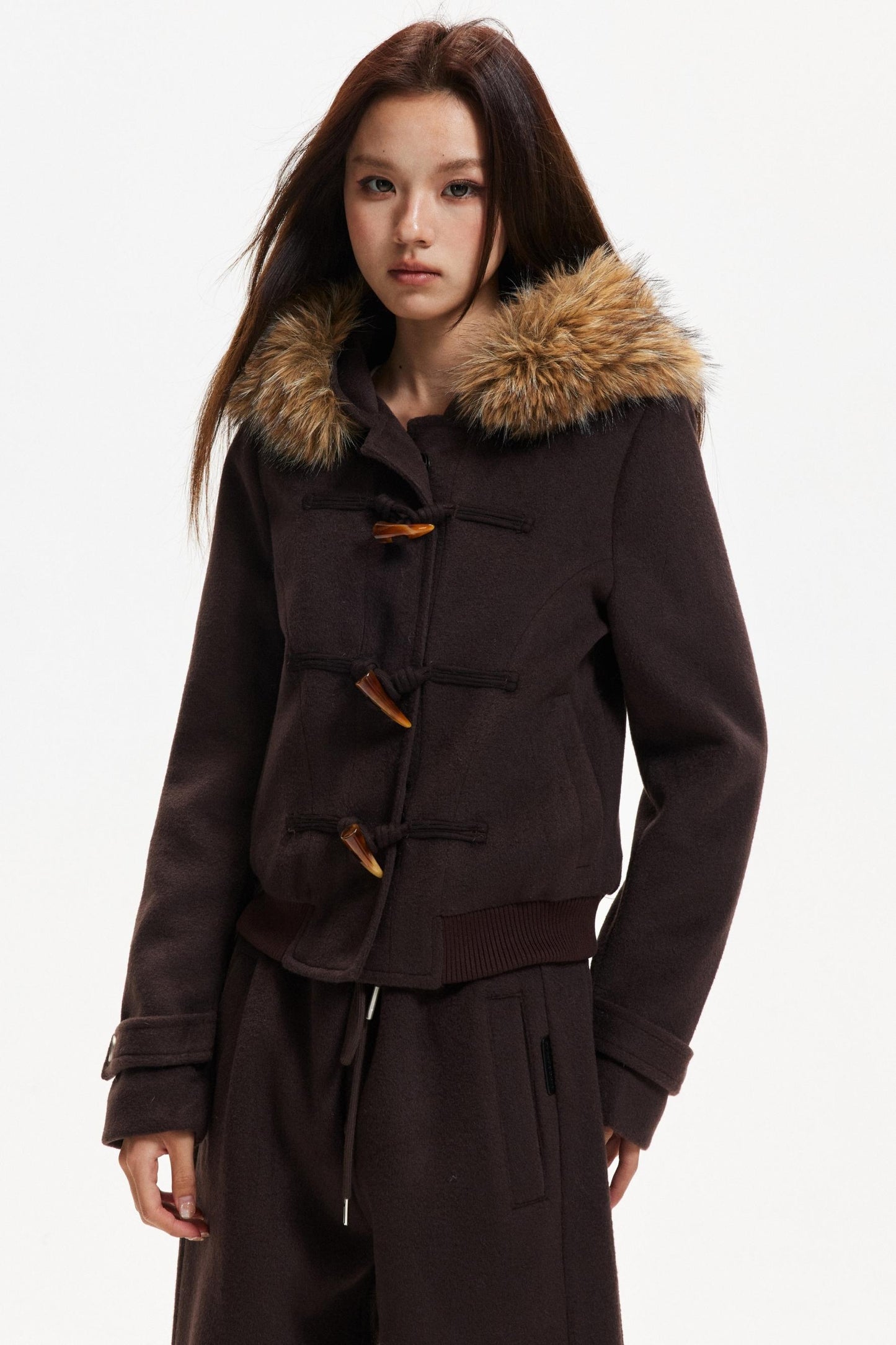 Retro Woolen Jacket & Pants Set-Up