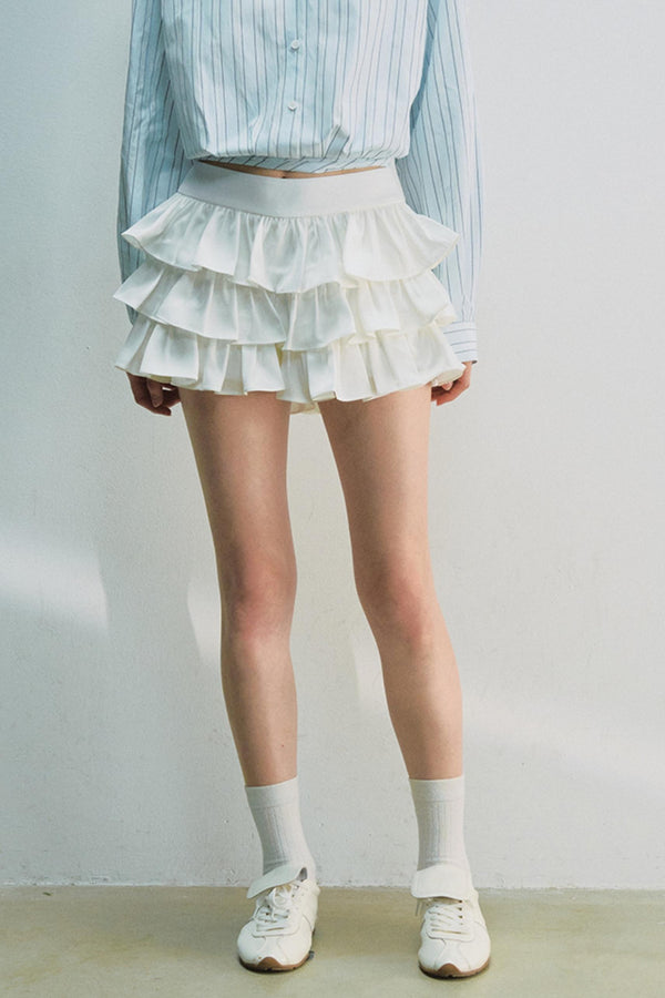 Elegant White Ballet Skirt
