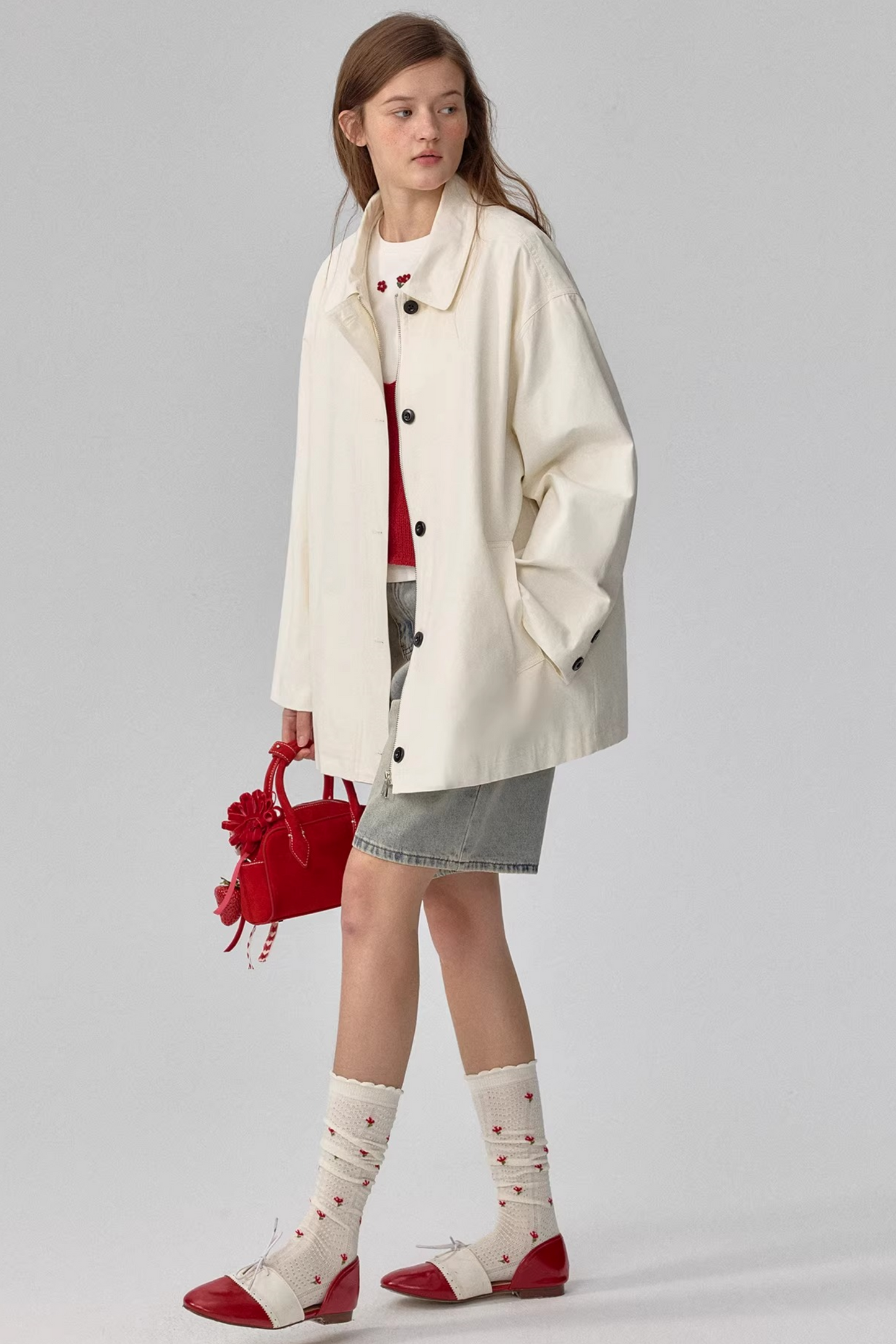 Japanese Double-Breasted Trench Coat