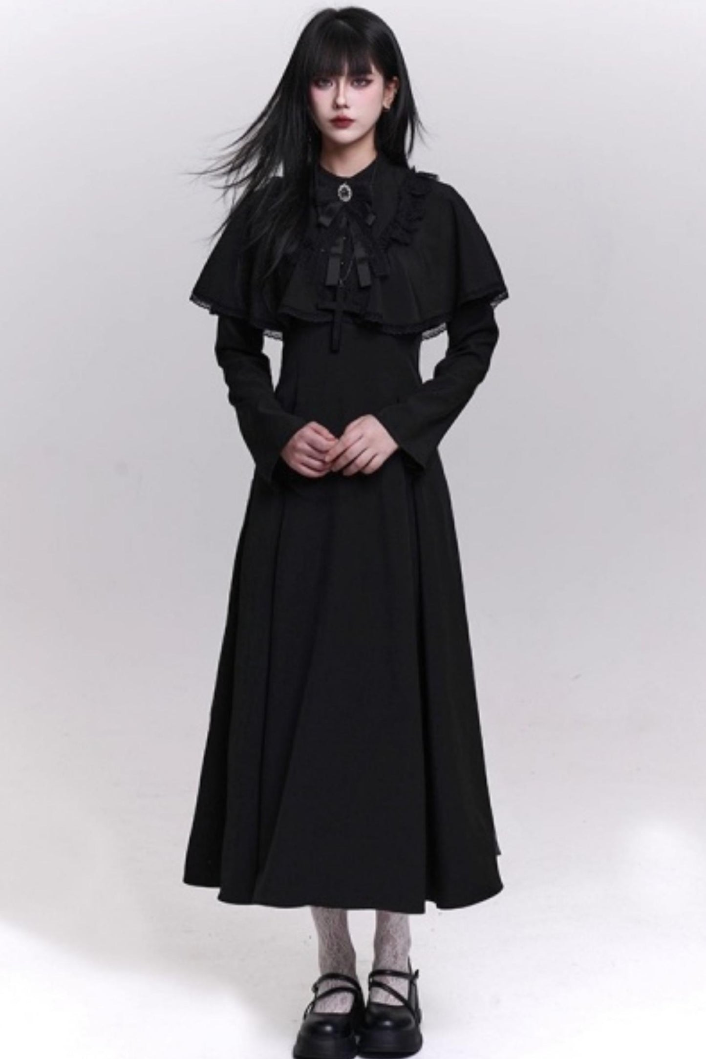 Gothic Black Long Dress
