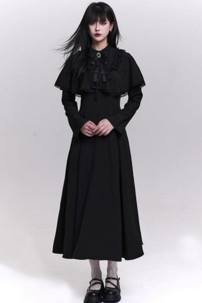 Gothic Black Long Dress