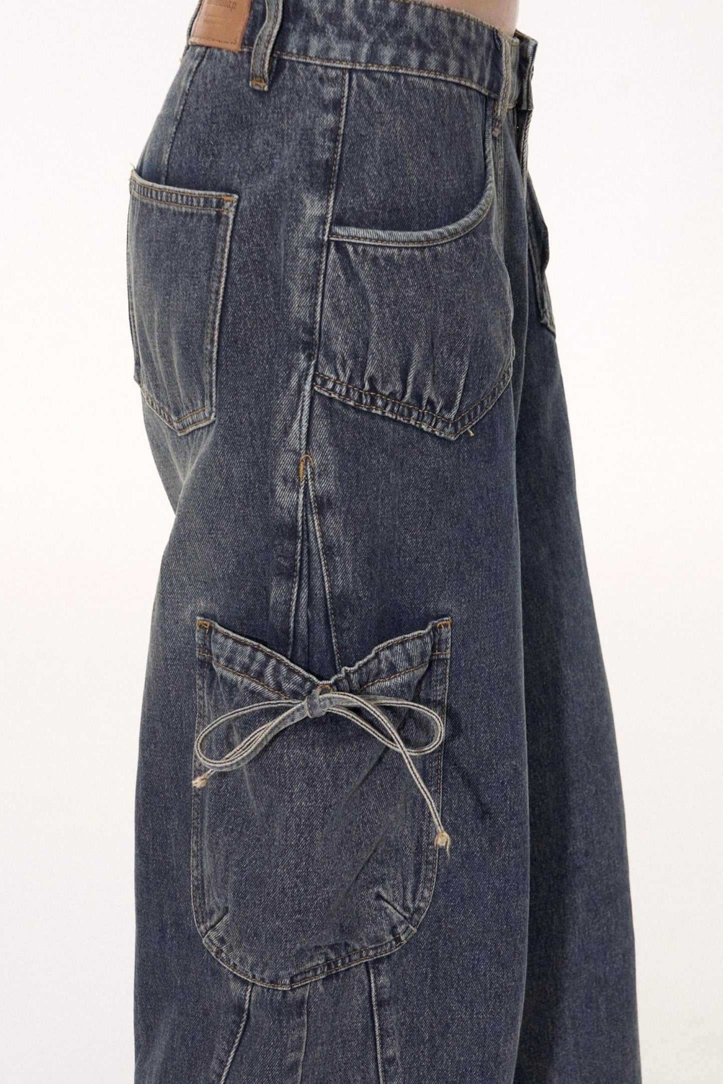 Vintage Cargo Wide-Leg Pants