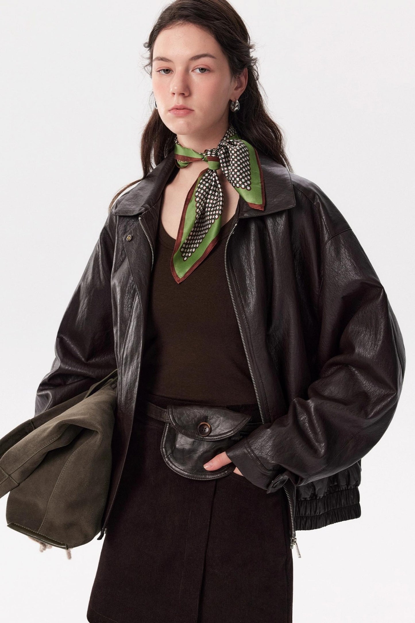 Caramel Wax PU Leather Jacket