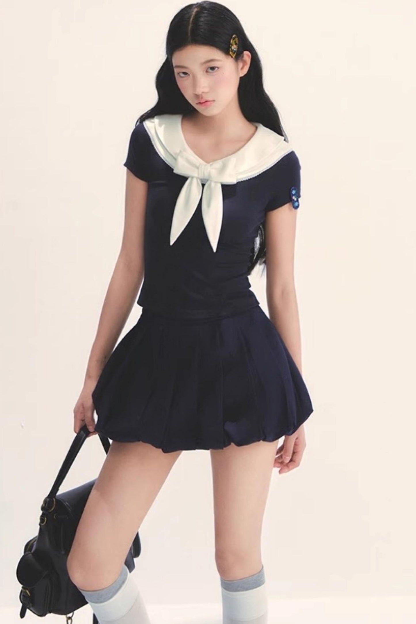 Versatile Bow Neck Tee