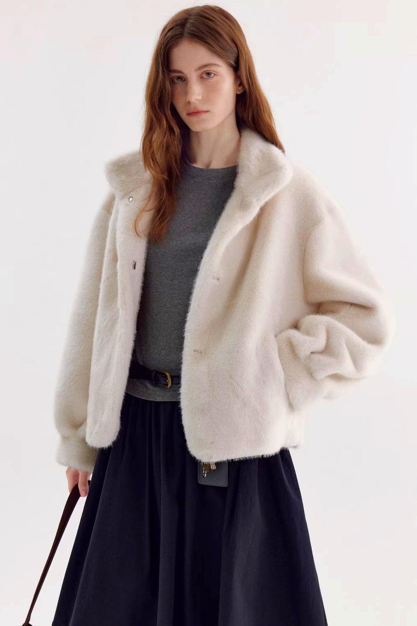 Faux Mink Fur Coat