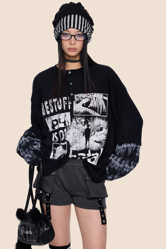 Henry Patchwork Knit Sweater