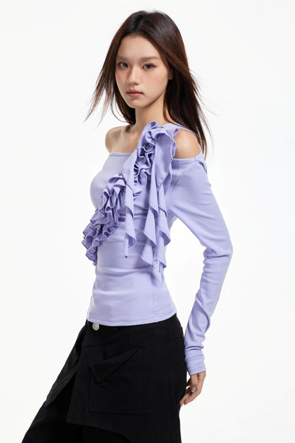 Off-The-Shoulder Ruffled Top