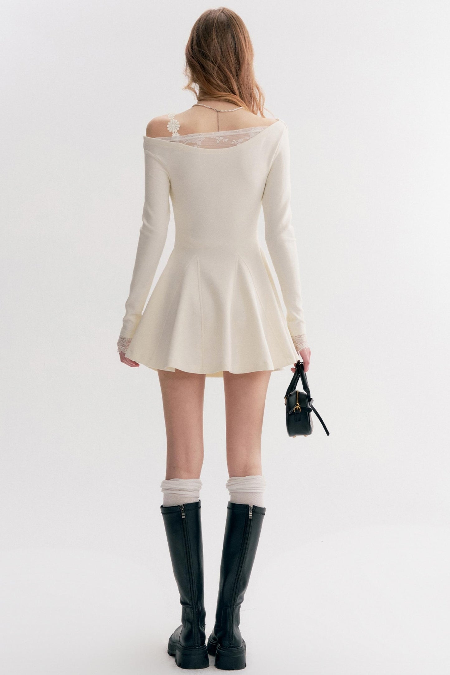 Whisper Lace Long Sleeve Dress