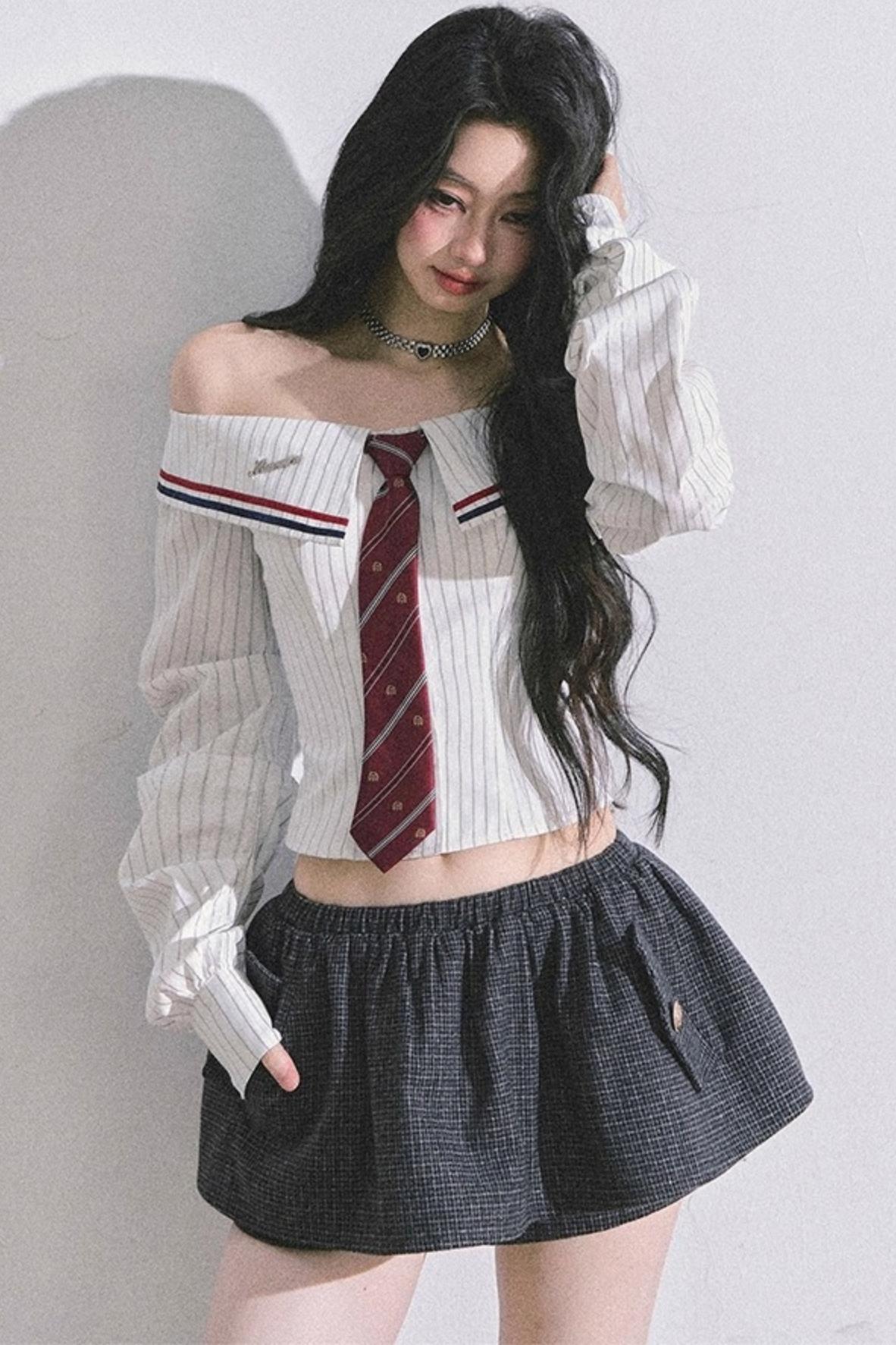 Slimming Striped Waist Top