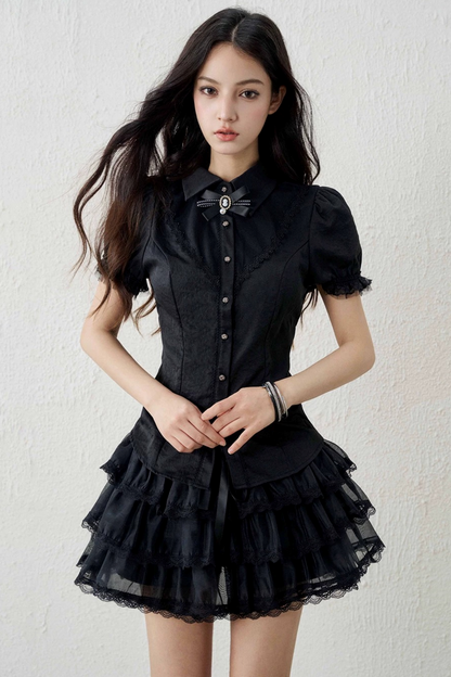 Ghost Girl Puff Sleeve Top