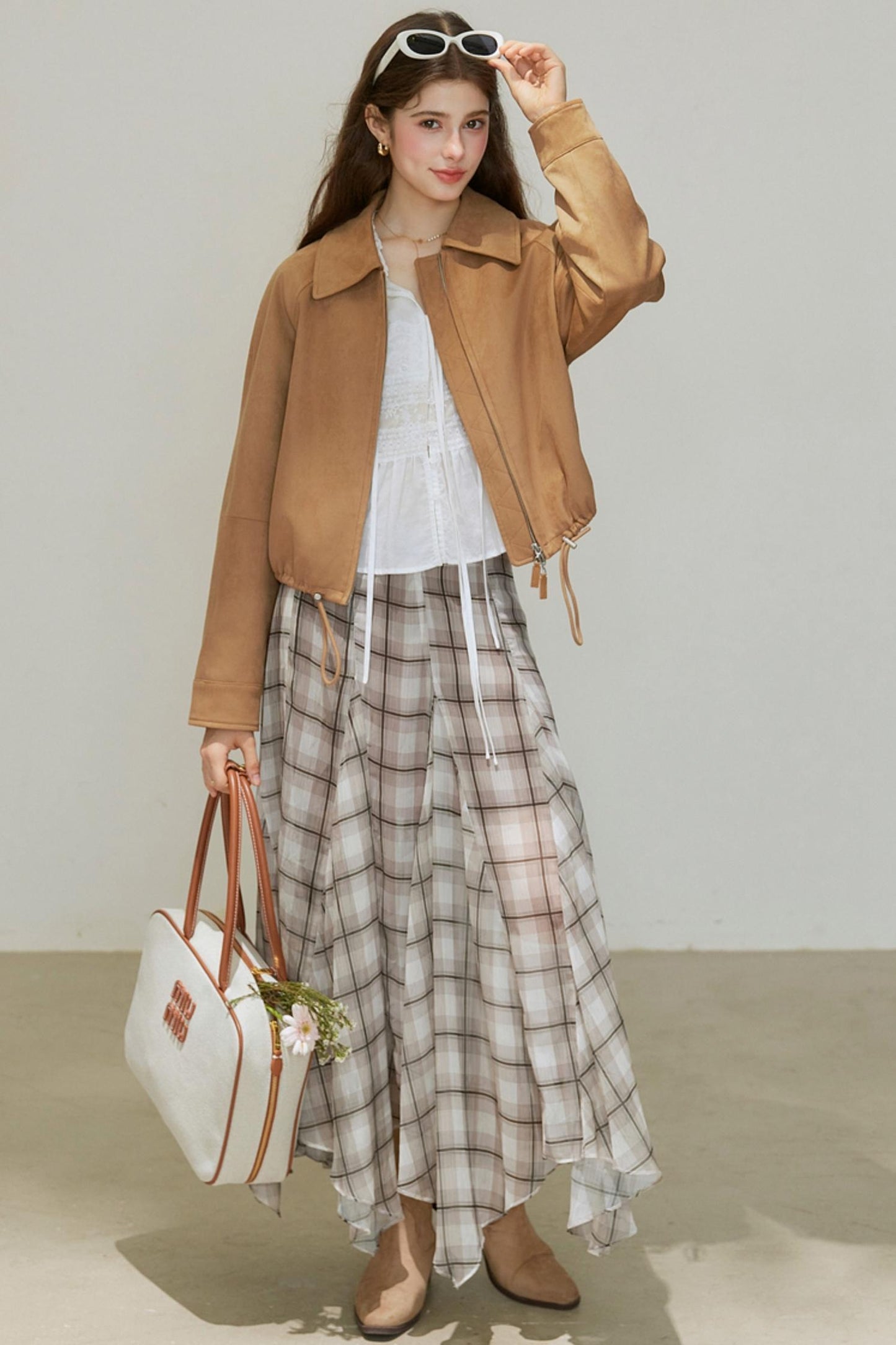 Suede Cropped Jacket