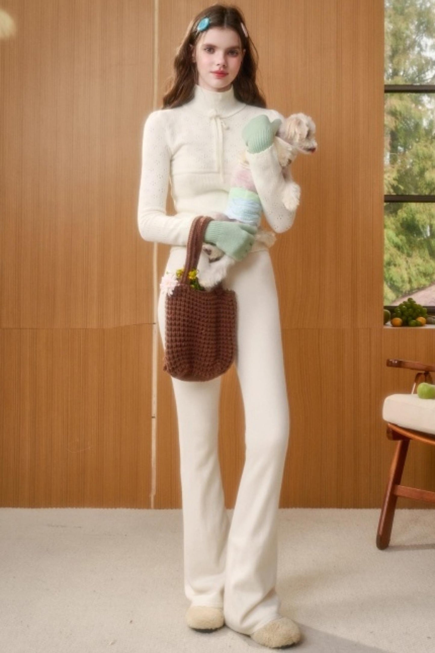 Milky Way Wool Slimming Sweater