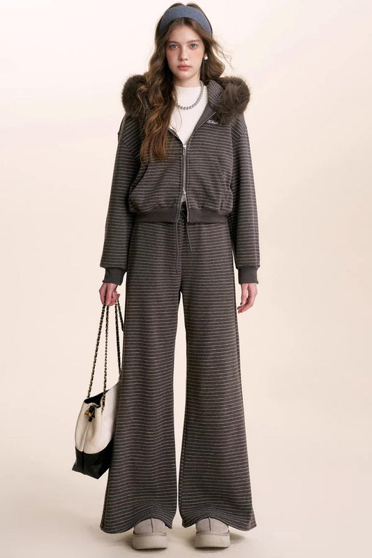 Composite Silver Fox Knit Jacket Set-Up