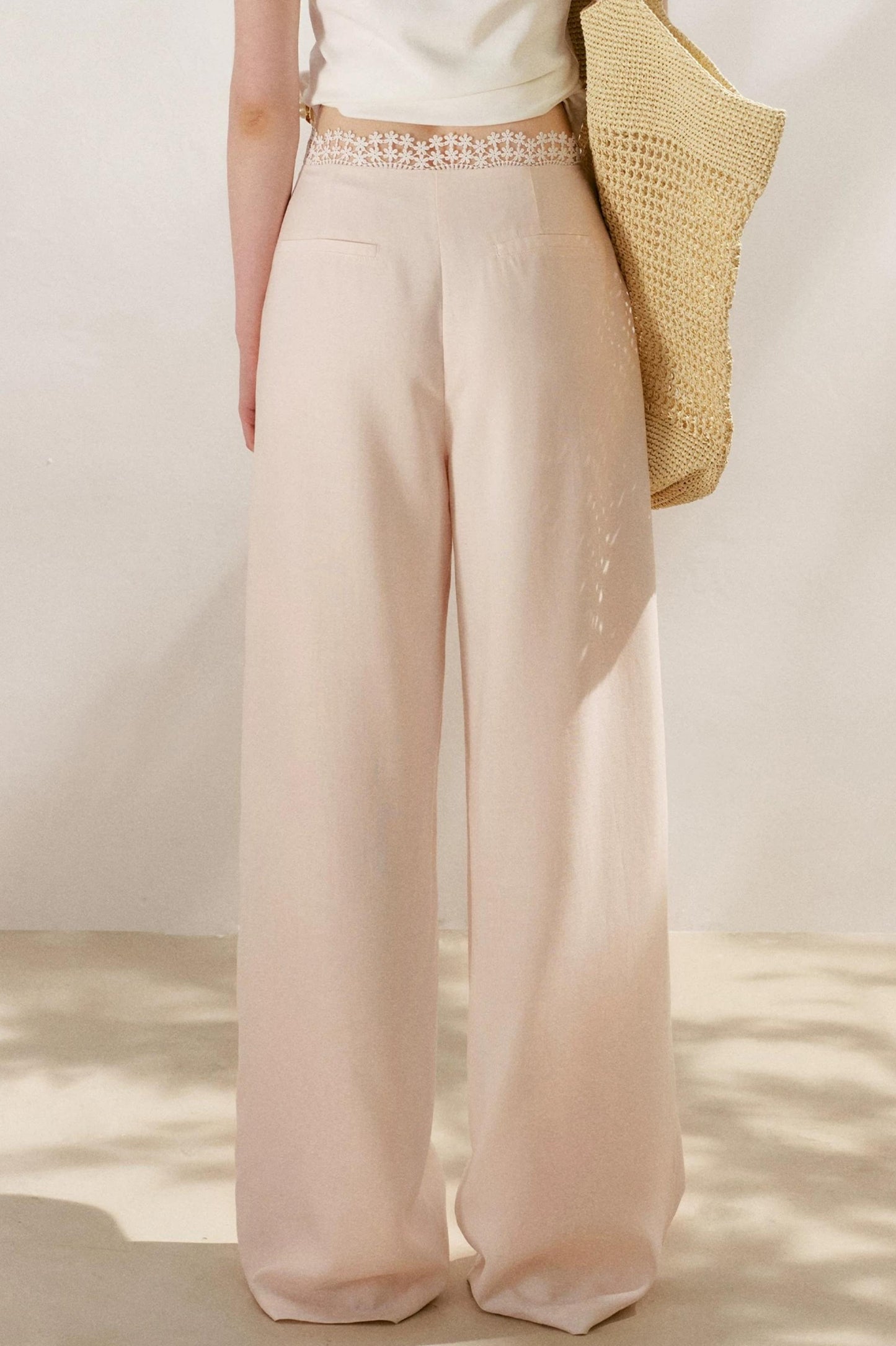 Tencel Linen Lace Pants