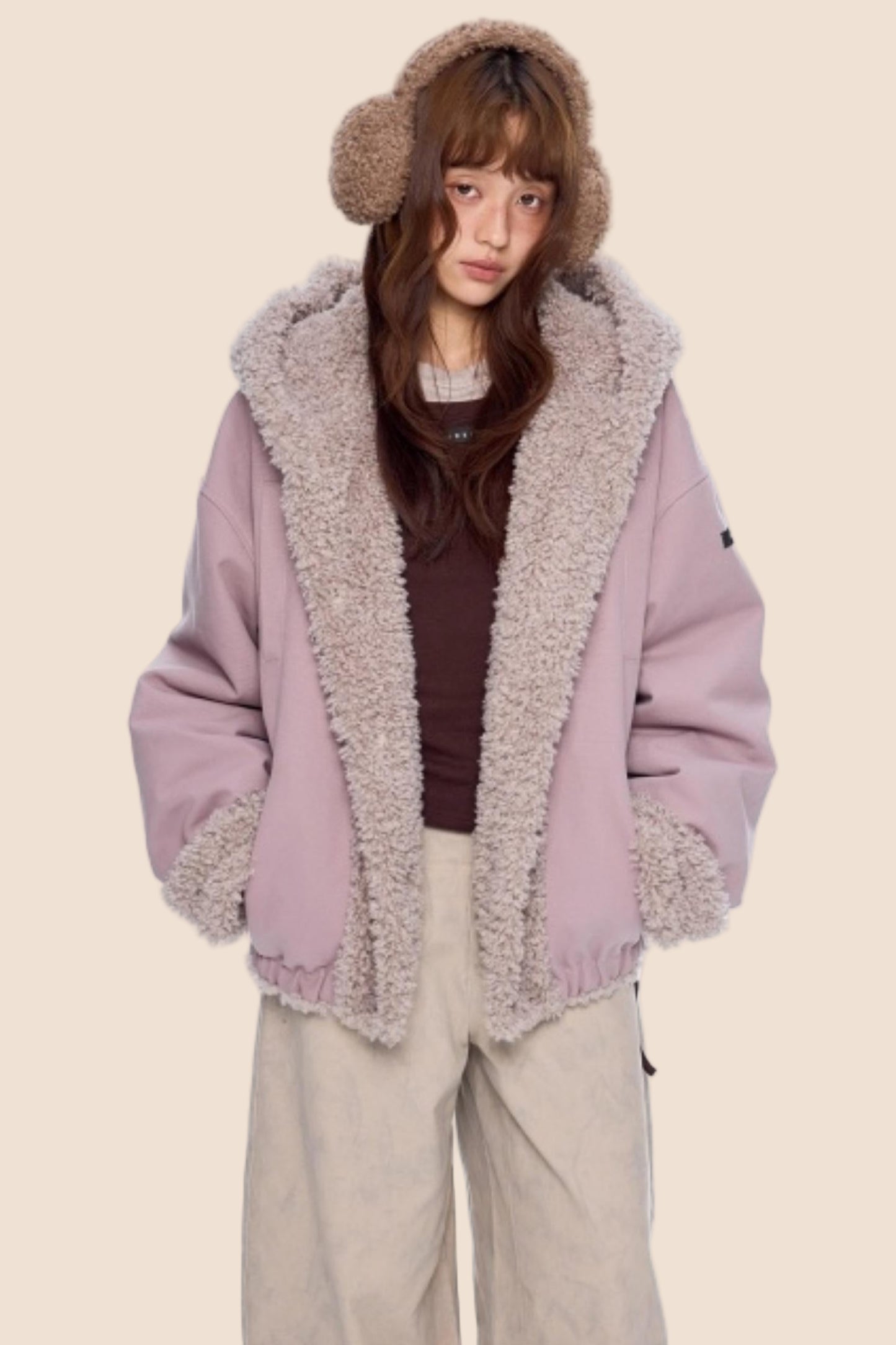 Hooded Fleece Cotton Jacket