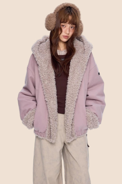 Hooded Fleece Cotton Jacket