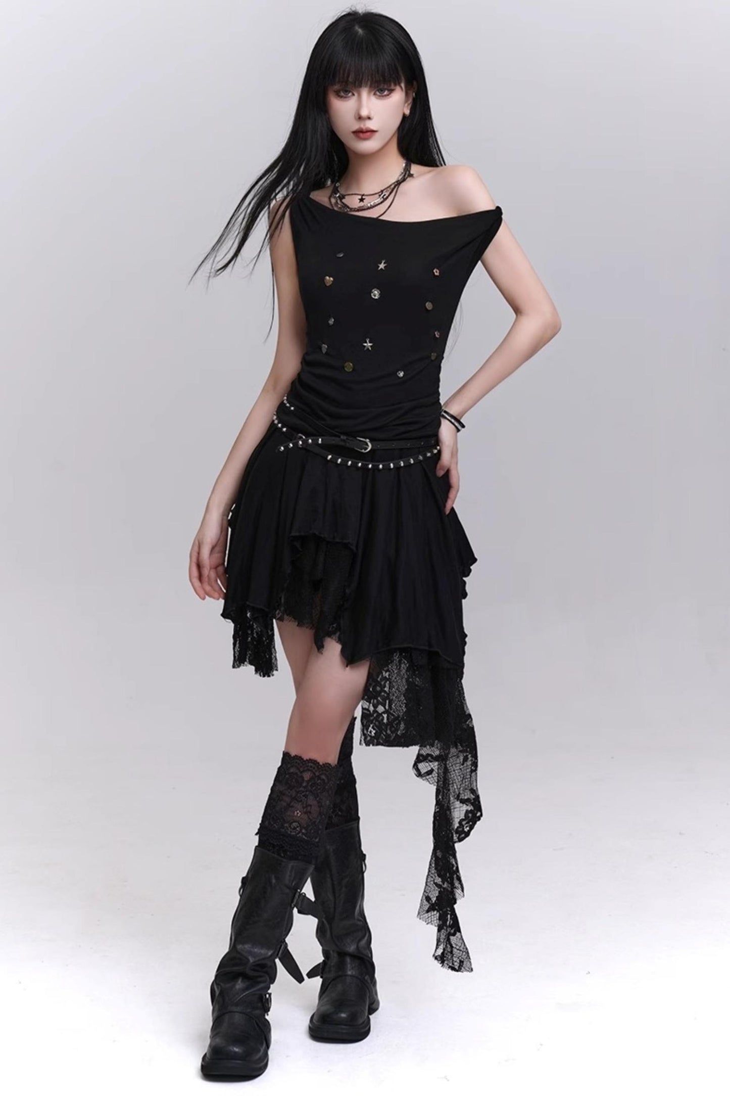 Summer Lace Halter Skirt