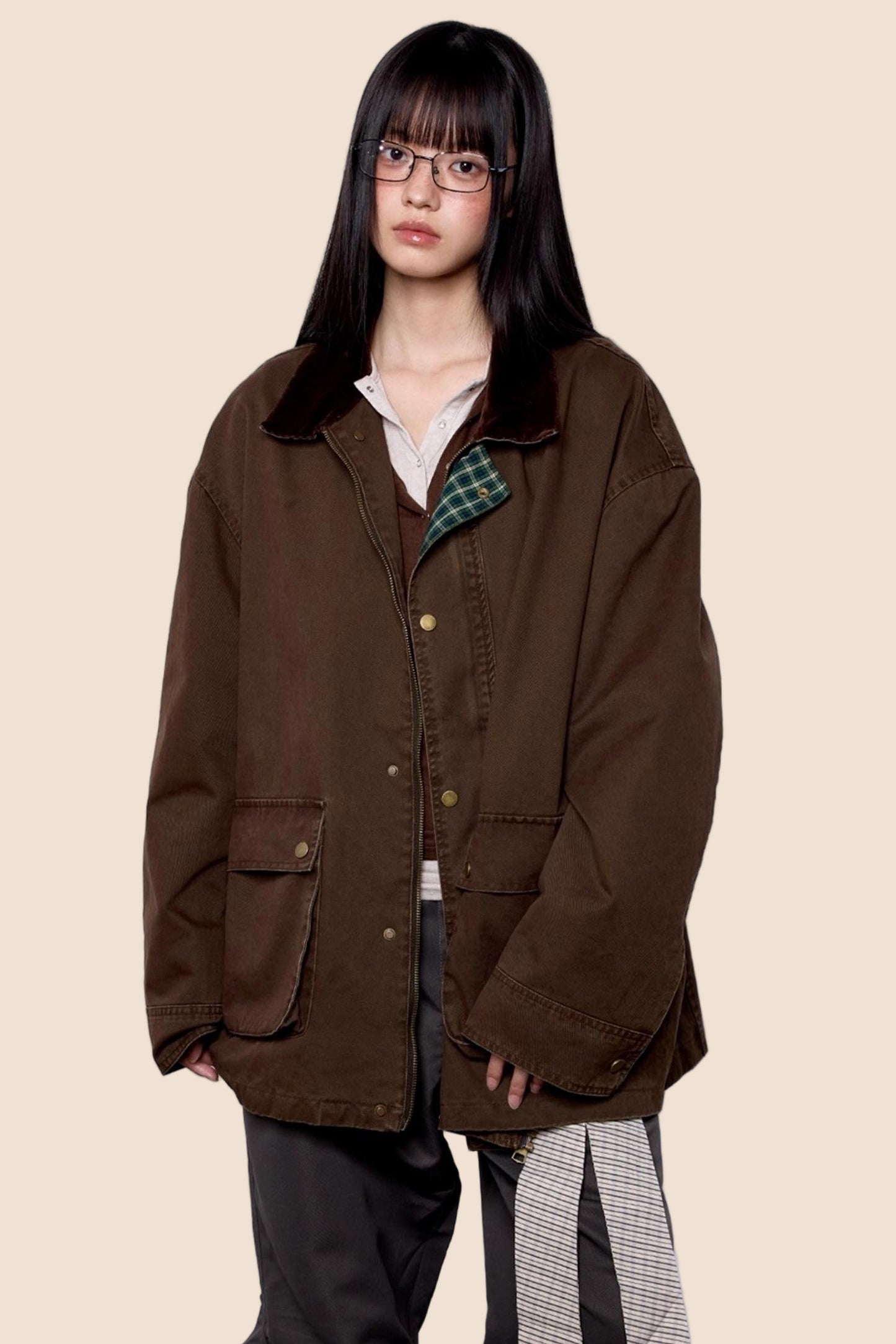 Vintage Cargo Lapel Jacket