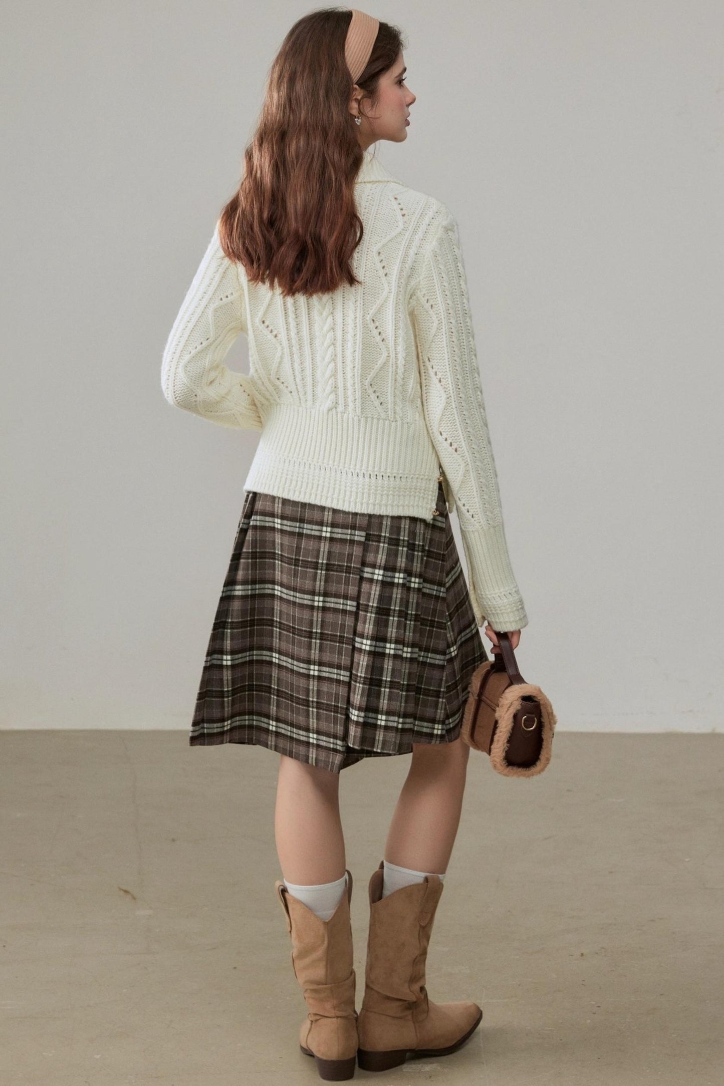 Lapel Wool Knit Top