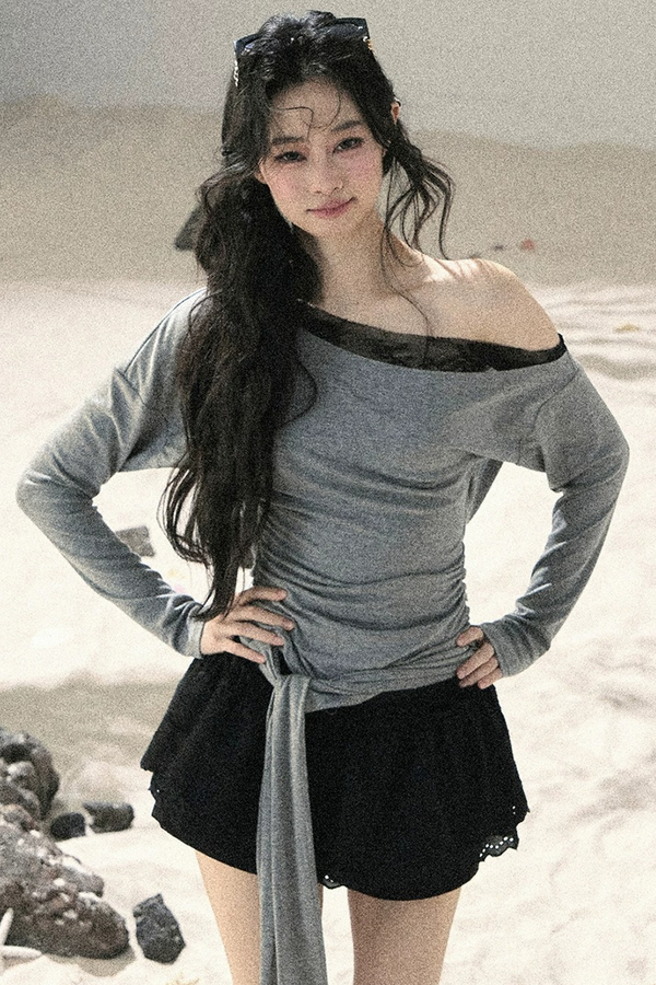 Asymmetrical Lace Summer Top