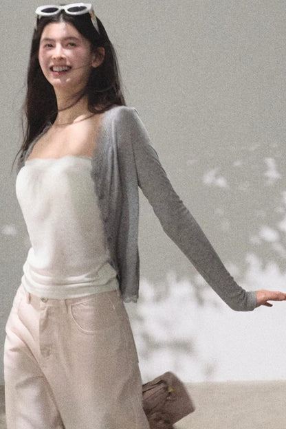 Linen Lace Off-Shoulder Top
