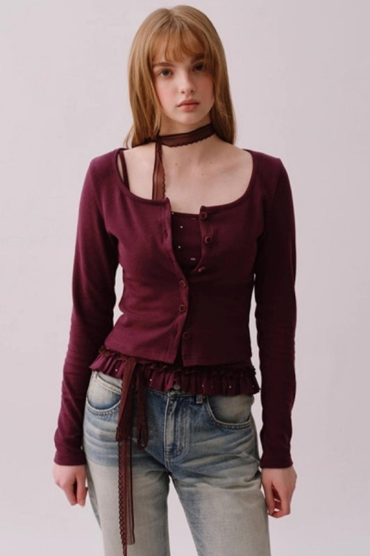 Retro Polka Dot Camisole Set-Up