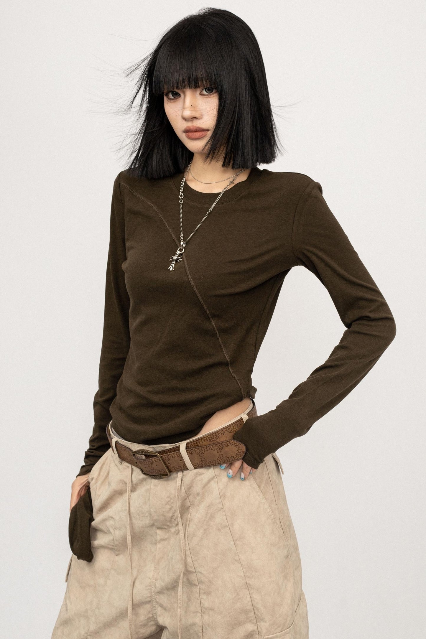 Base Strappy Long Sleeve T-Shirt