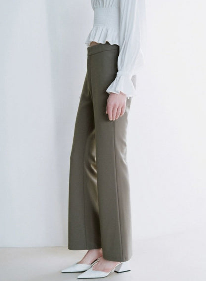 High-waisted Thin Flared Pants