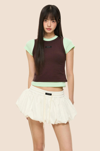 Colorblock T-Shirt Set