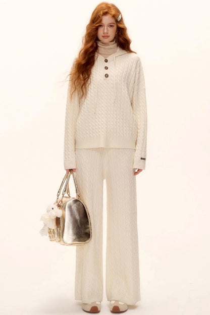 Wool-Blend Turtleneck Top