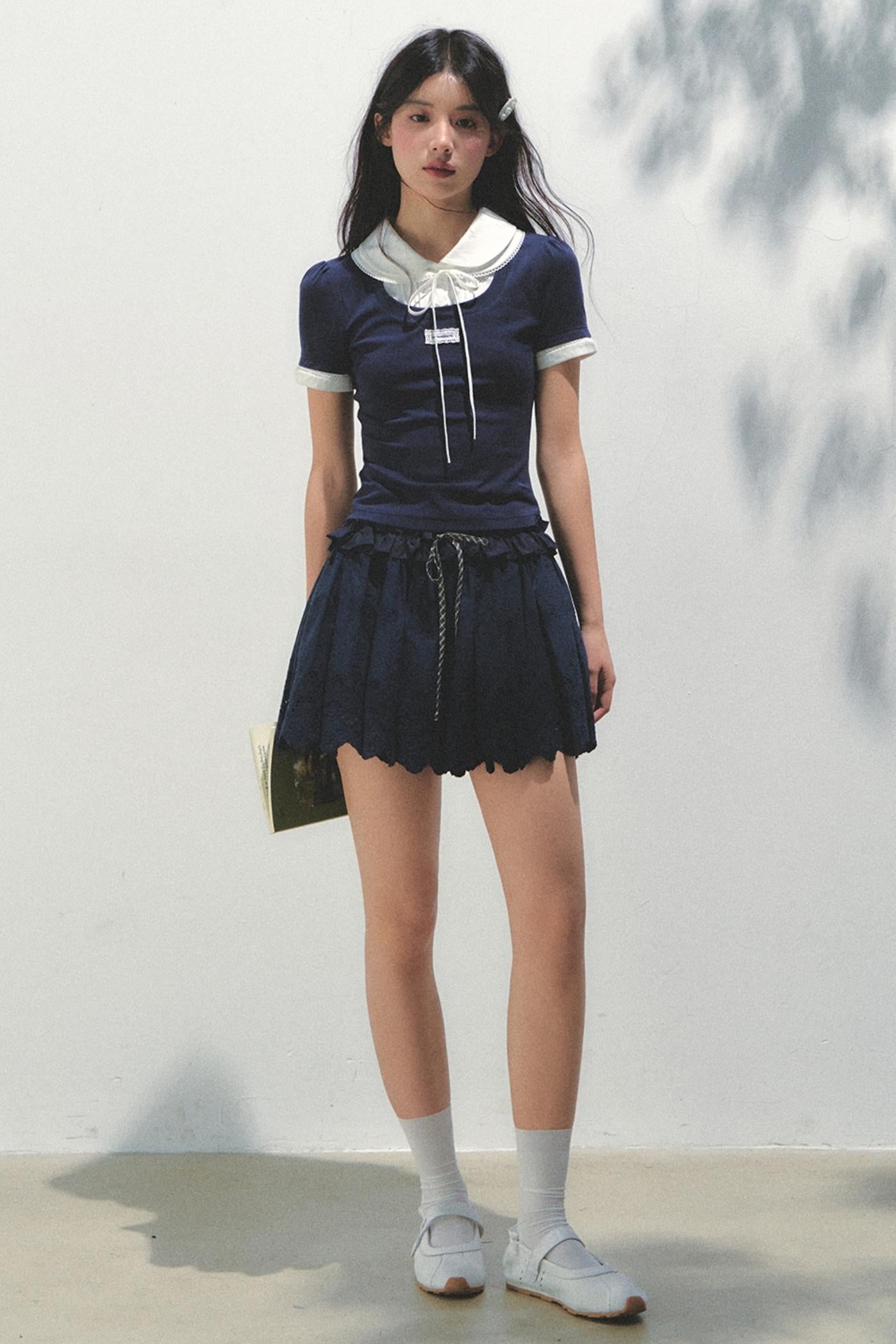 College Chic Knit Tee